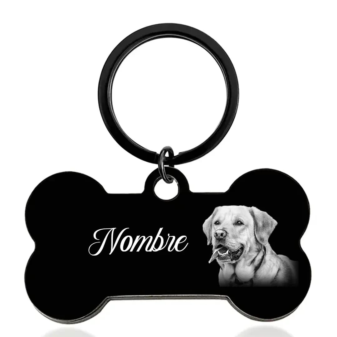 Placa Lealtad Negra: Identidad para tu Fiel Compañero