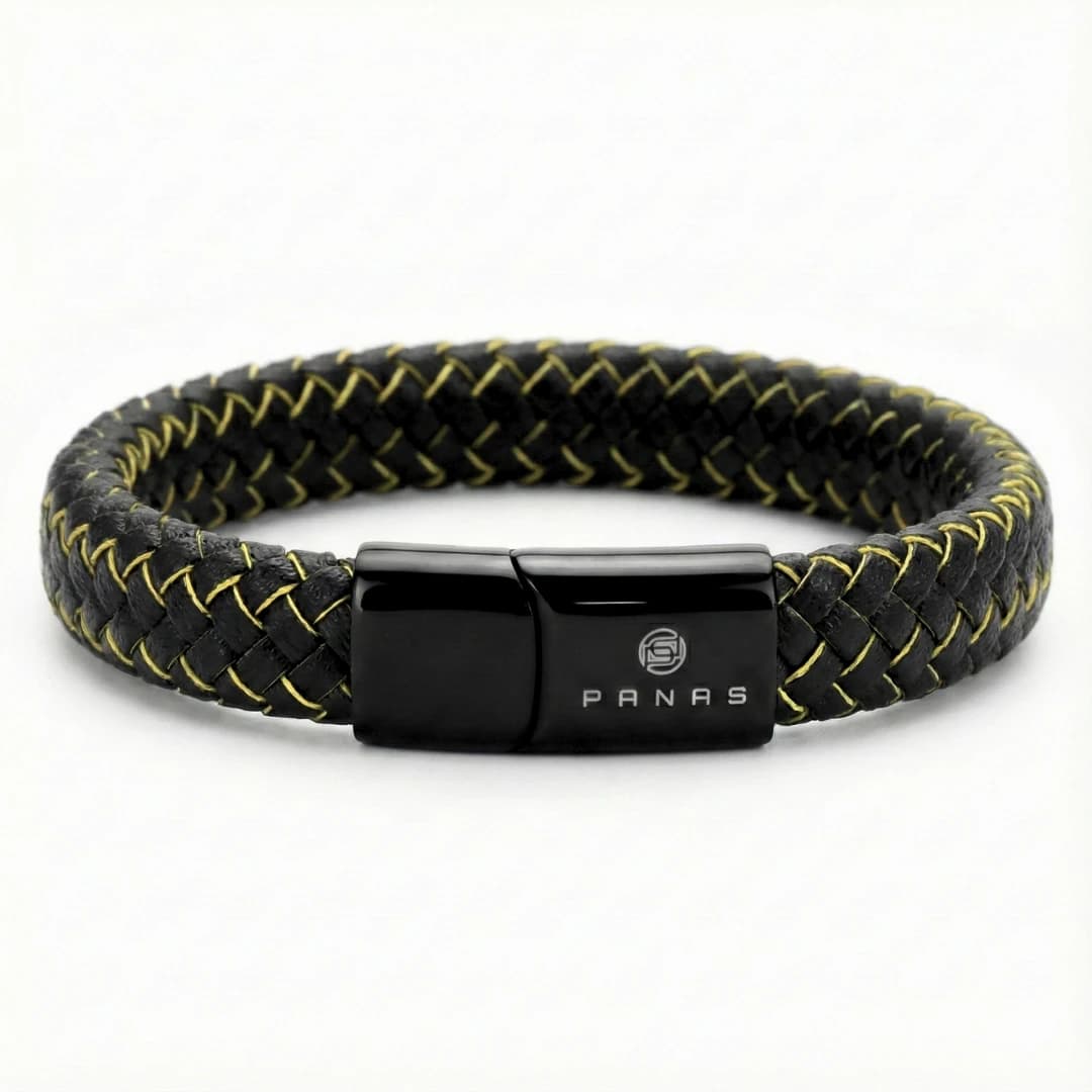 Brazalete de Cuero Destello Solar