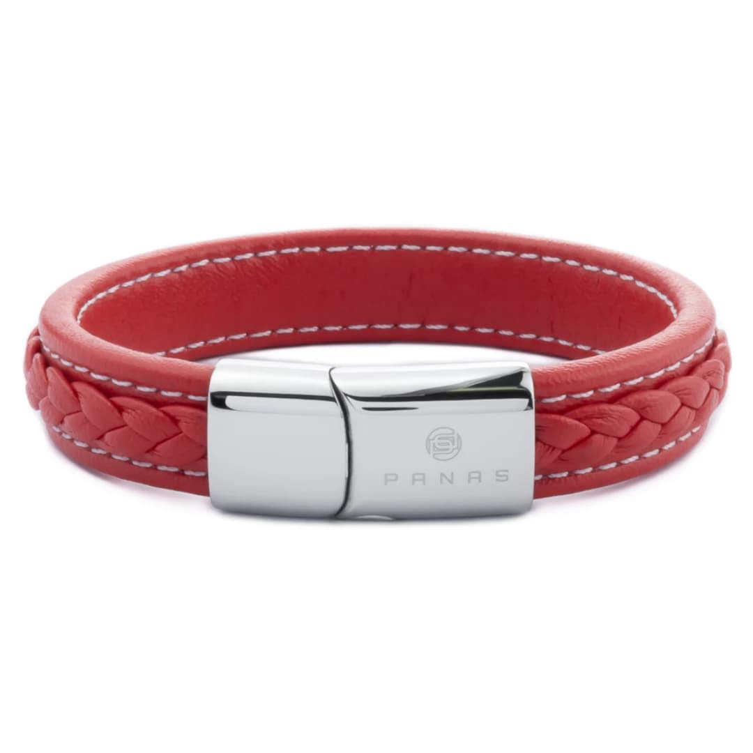 Brazalete de Cuero Impulso Rojo